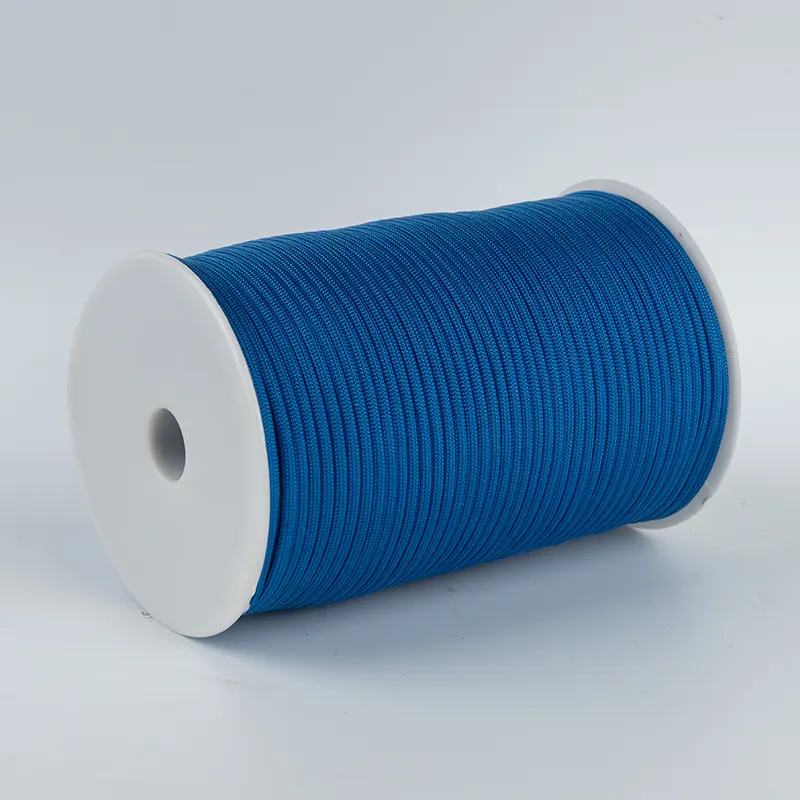 7 szálas mag, 4 mm tömör kék 550 poliészter Paracord
