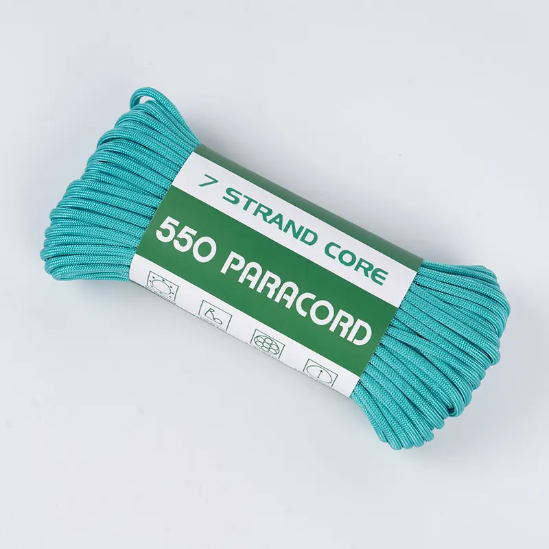 7 szálas mag 4 mm tömör cián 550 poliészter Paracord