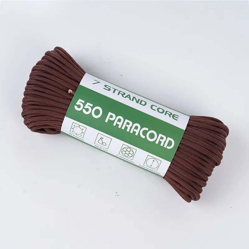 7 szálas mag 4 mm tömör piros tenyér 550 poliészter Paracord