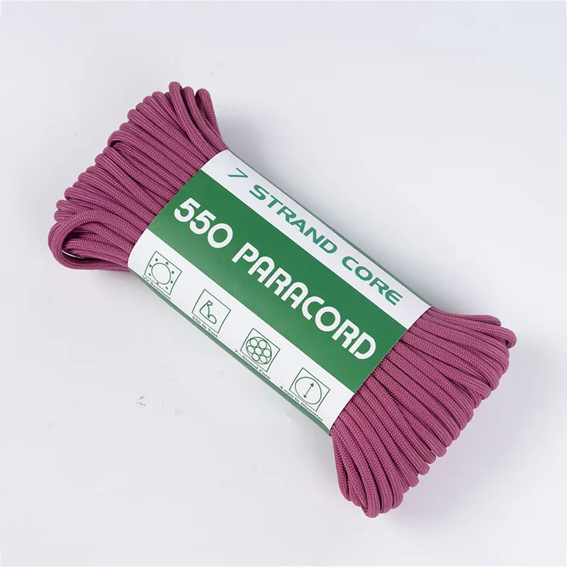 7 szálas mag 4 mm tömör rózsa lila 550 poliészter Paracord